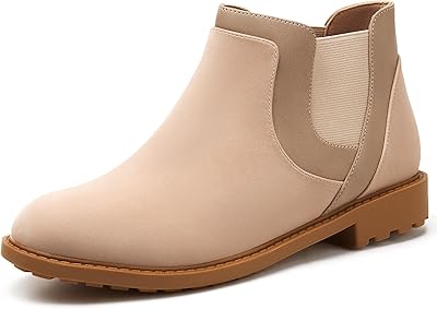 Bottines pour fille à talons bas et épais, bottines chelsea découpées, chaussures habillées