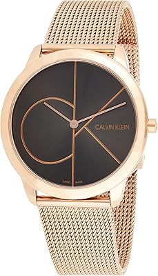Montre décontractée calvin klein pour homme, analogique, acier inoxydable - k3m216-21