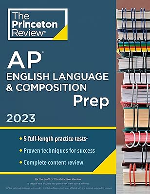 Princeton review ap english language & composition prep, 2023 : 5 tests pratiques