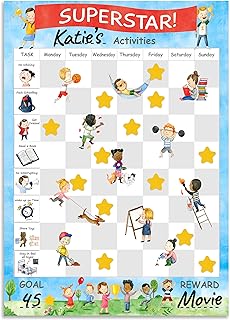 Tableau de récompense magnétique pour les enfants | des tâches effaçable