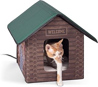 K&h pet products maison pour chat chauffée d'extérieur originale 19" x 22" x