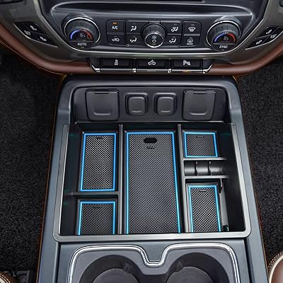 Plateau de rangement pour console centrale compatible avec chevrolet silverado gmc sierra