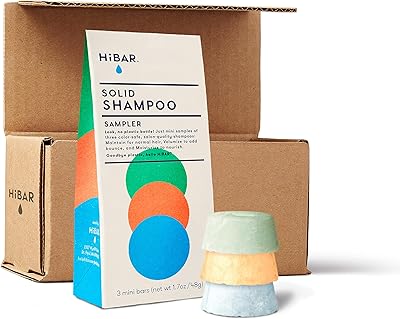 Barre de shampoing hibar soins capillaires entièrement naturels sans plastique fabriqué