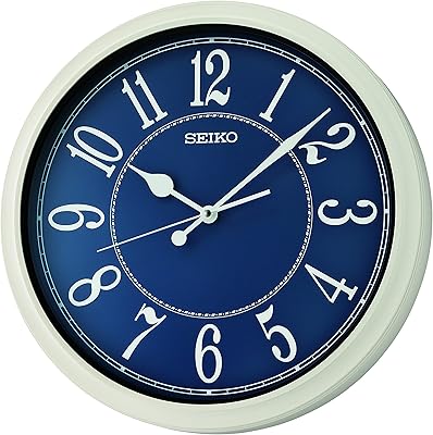Horloge murale seiko cottage 16 pouces, bleue. Diaytar : Des offres irrésistibles chaque jour