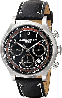 Montre pour homme capland 10001 avec cadran chronographe noir, chronographe noir, noir, chronographe
