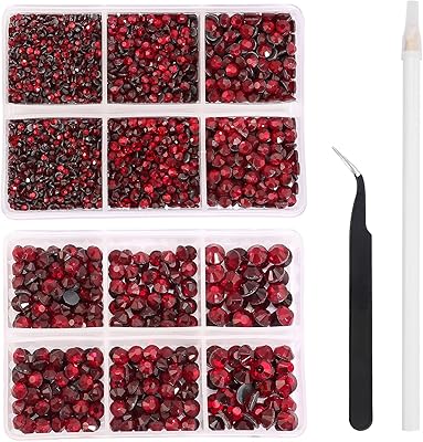 6616 pièces de strass correcteurs 5 tailles mixtes pierres rondes en verre