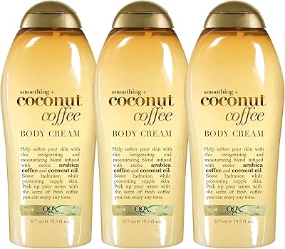 Crème lissante pour le corps ogx + café à la noix de coco