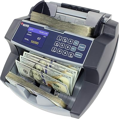 Casida money counter 6600 uv/mg - compteur d'argent de classe affaires aux états-unis avec détection de contrefaçon uv/mg et ir - compteur de billets à chargement par le haut avec valucounttm, ajout de modes. Diaytar : Vivez l'expérience du shopping malin