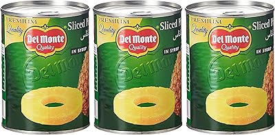 Tranches d'ananas del monte au sirop, 567 g, (paquet de 3)