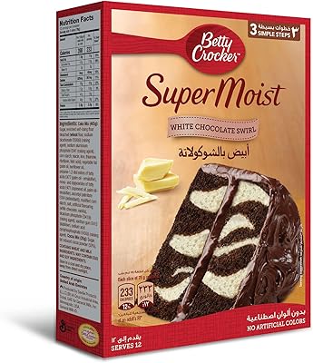 Mélange à gâteau au chocolat blanc super moelleux betty crocker, 500 g. Votre shopping simplifié de A à Z avec Diaytar