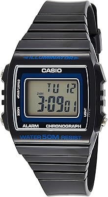 Montre numérique casio pour unisexe, modèle 'illuminator', avec cadran et bracelet en caoutchouc