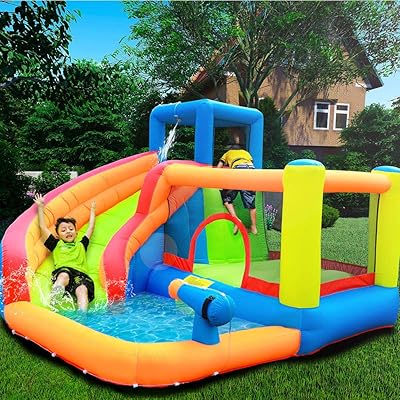 Château gonflable gonflable d'extérieur pour enfants gt-wheel avec toboggan pour enfants