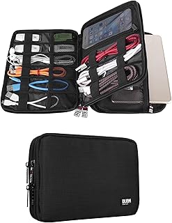 Organisateur d'accessoires électroniques double couche bubm sac à outils de voyage pour câbles