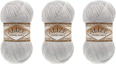 Fil alize angora gold 20% laine 80% acrylique 300g 1805 yards 3 bobines