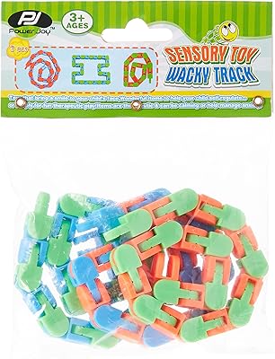 Jouet sensoriel power joy wacky track 28 cm, 3 pièces, ensemble de jouets