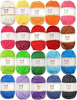 20 fils acryliques 438 mètres multicolores au total excellent kit de crochet et tricot. Diaytar Sénégal : Des promotions qui ont du sens