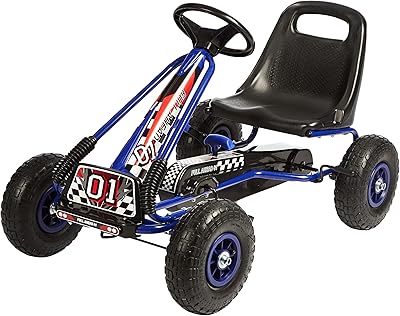 Voiture de course à pédales dorsa go kart pour enfants, 4 roues motrices