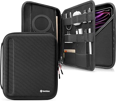 Étui portefeuille tomtok pour ipad pro 12,9 pouces 2021/2020/2018, étui de protection