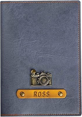 Couverture de passeport personnalisée, meilleurs cadeaux de voyage pour hommes et femmes, grise