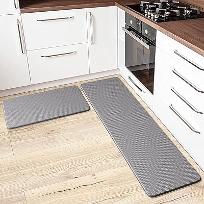 Tapis de cuisine anti-fatigue - lot de 2 tapis de sol de cuisine
