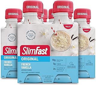 Shake substitut de repas slimfast, vanille française originale, 10 g de protéines prêtes à boire pour perdre du poids, bouteille de 11 fl. oz, 4 pièces (paquet de 3). Diaytar : Votre source de bonnes affaires en ligne