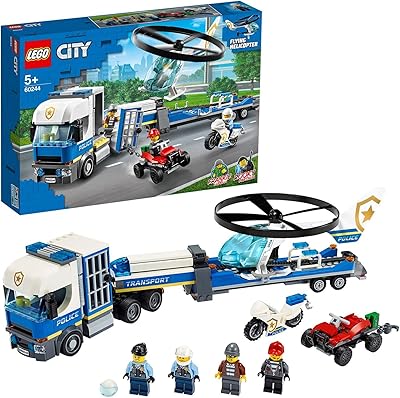 City 60244 hélicoptère de police avec quad moto et camion