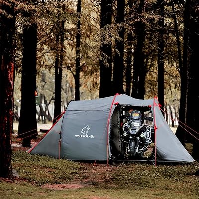 Tente de camping pour moto wolf walker pour 2 à 3 personnes