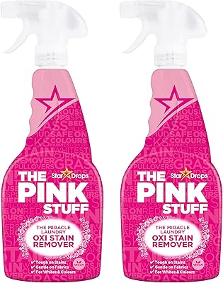 Star drops the pink stuff miracle laundry oxi détachant spray pack de 2