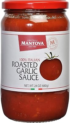 Sauce tomate à l'ail rôti italienne mantova 24 oz (paquet de 2), tomates