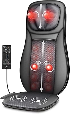 Masseur de cou et de dos shiatsu snylax avec chaleur coussin de chaise