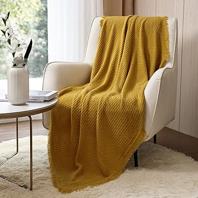 Couverture de canapé tricotée de style boho crevent farmhouse pour canapé chaise lit