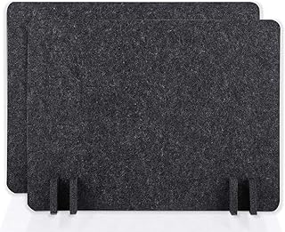 Séparateur de bureau acoustique bobos, panneau de confidentialité léger monté sur bureau, séparateurs de bureau insonorisants, séparateurs acoustiques, peuvent réduire le bruit et la distraction visuelle (21 x 16 pouces, paquet de 2) (noir sésame). Diaytar : Votre allié pouvoir d'achat au quotidien