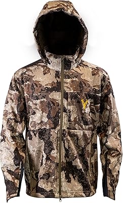 Veste de camouflage souple pour hommes - poids moyen, doublée en polaire, vêtements