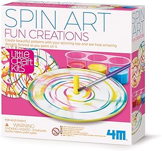 4m little craft 404769 jouet de création amusant spin art, multicolore