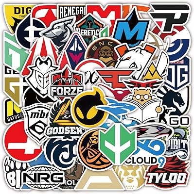 50pcs autocollants de jeu csgo cool pour ordinateur portable, autocollants de jeu