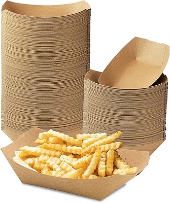Plateau de service en papier jetable ikaprontm marron de qualité supérieure - capacité