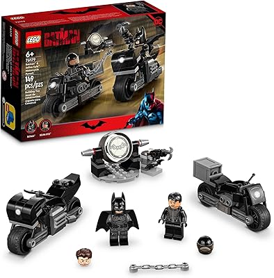 Lego dc batman : batman et selina kyle motorcycle 76179 ensemble de construction