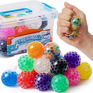 Ensemble de mini balles anti-stress pour enfants et adultes, balles squishy fidget remplies