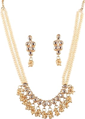 Ensemble de colliers longs touchstone pour femme plaqué or et argent en émail