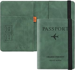 Étui de protection portefeuille pour passeport étui pour passeport avec blocage rfid porte-documents