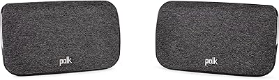 Haut-parleurs surround sans fil polk audio sr2 pour haut-parleurs interactifs, haut-parleurs actifs