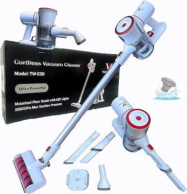 Aspirateur sans fil tech wave tw-c20 avec aspiration de 20 kpa