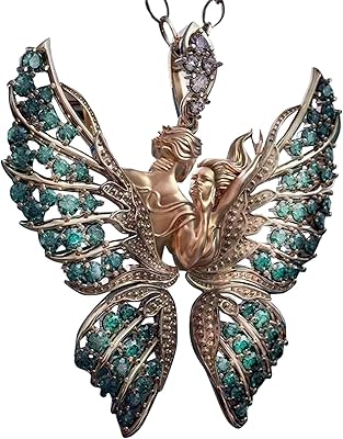 Nw 1776 collier pendentif aile d'ange papillon ailes d'amour en forme bijoux chaîne