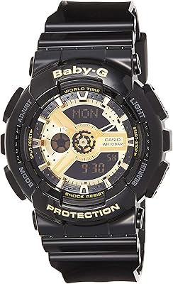 Montre casio baby-g à bracelet en résine analogique-numérique pour femme