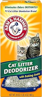 Désodorisant pour litière pour chat arm & hammer avec bicarbonate de sodium activé