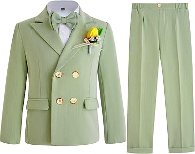 Costume de smoking formel à double boutonnage pour bébé garçon ensemble
