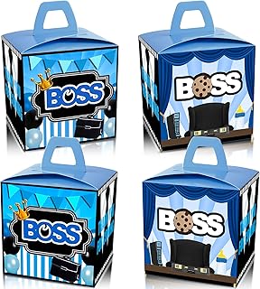 24 pièces boîtes à dragées de fête pour enfants garçons, sacs à dragées