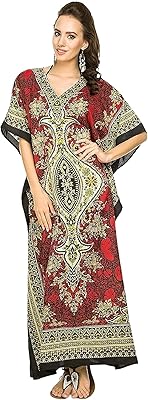 تونيك قفطان كيمونو طويل مقاس واحد من looking glam, 38-46