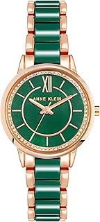 Montre analogique femme en céramique or rose, or rose, bracelet
