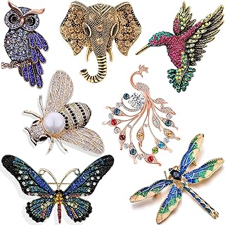 Ensemble de broches en cristal pour femmes, cadeaux de noël, vintage, animal, insecte